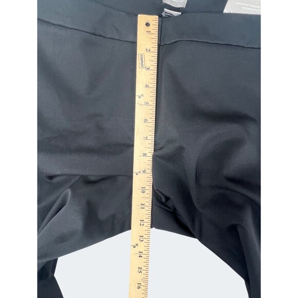 Chicos Womens So Slimming Black Trousers Mid-Rise Straight Fit Size 16P 3P - Picture 10 of 12